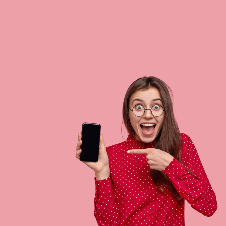 portrait-woman-red-shirt-round-eyeglasses_273609-41264